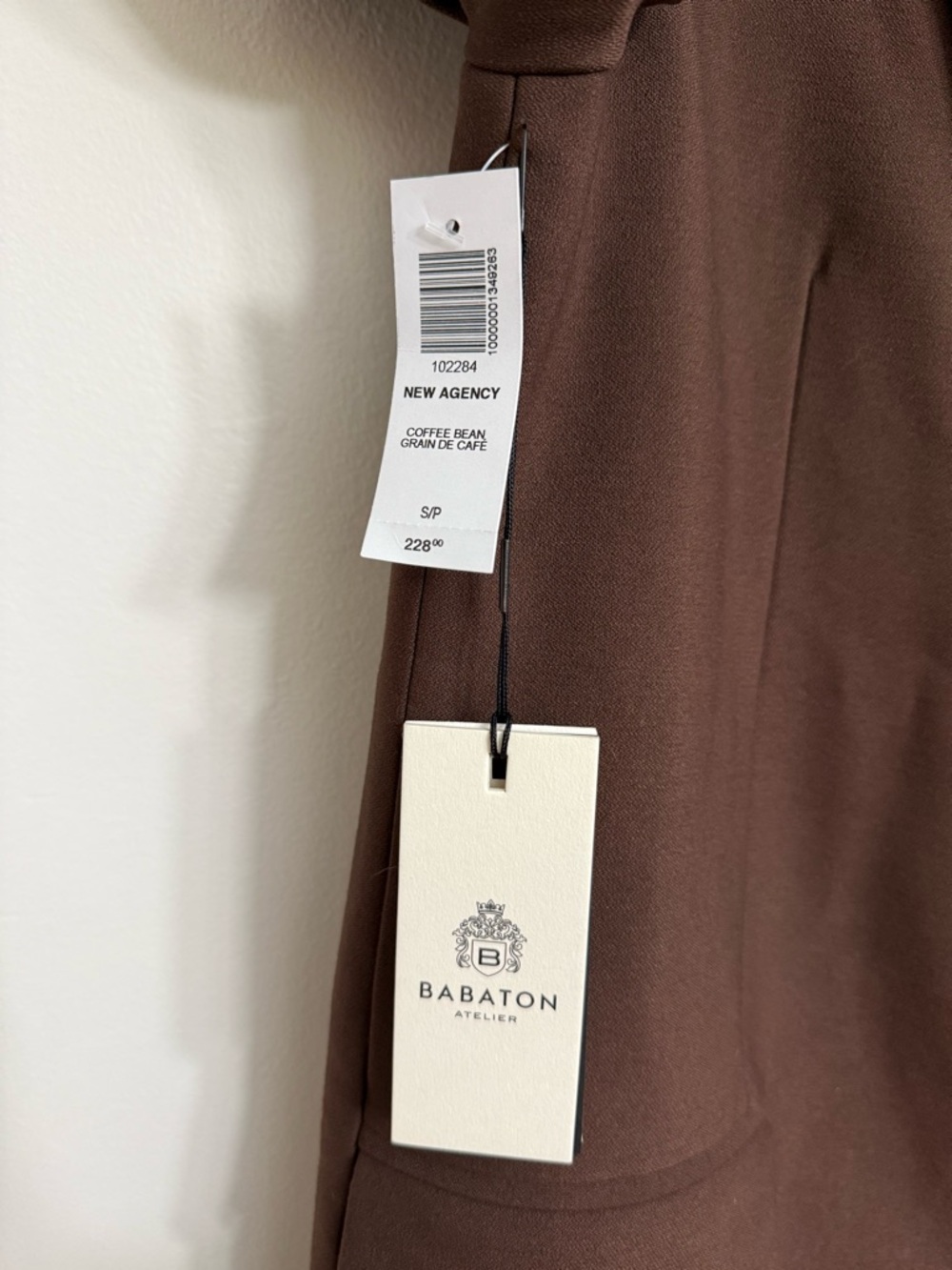 NWT Babaton New Agency Blazer in Coffee Bean Brown Size Small Aritzia #102284 - Picture 6 of 11